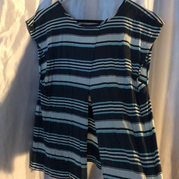 Fun Multi-Striped Top w/ Slit Back - Picture 3 of 3